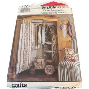 Simplicity Sewing Pattern 7708 Closet Accessories